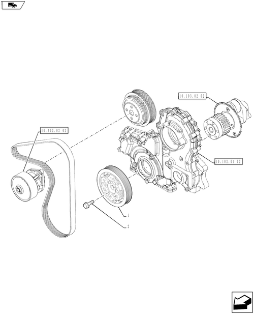 Workmaster 75 (10-16)-10.103.AA[02] - PULLEY, CRANKSHAFT