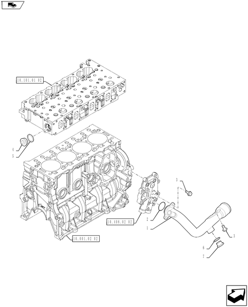 Workmaster 75 (10-16)-10.408.AC[02] - HEAT EXCHANGER COOLANT TUBE