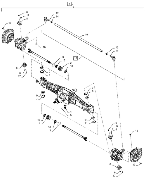 Workmaster 75 (10-16)-25.100.AD[02] - FRONT AXLE, HOUSING, SUPPORT