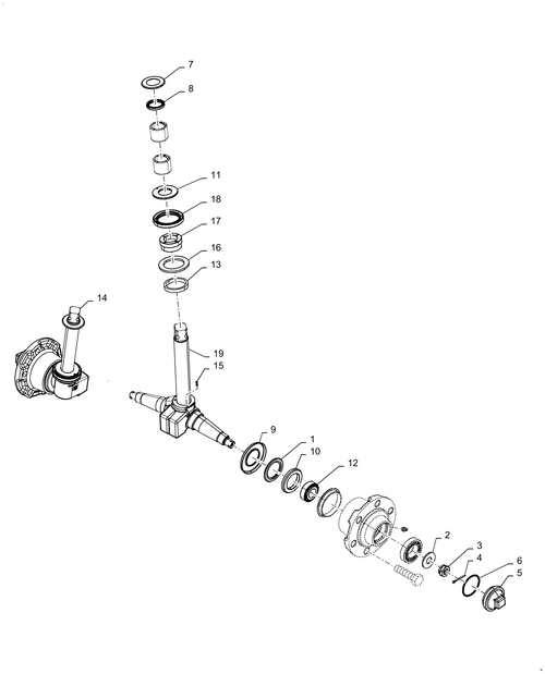 Workmaster 75 (10-16)-25.100.AV[15] - FRONT AXLE STEERING KNUCKLES