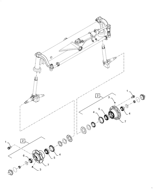 Workmaster 75 (10-16)-25.400.AM[05] - FRONT AXLE STEERING KNUCKLES