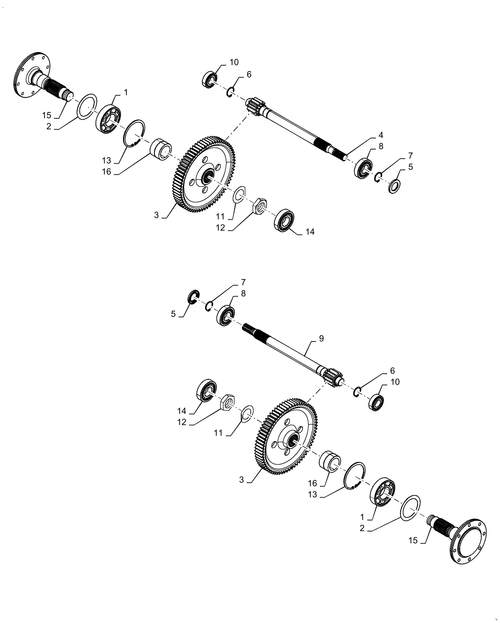 Workmaster 75 (10-16)-27.120.AR[02] - CASTING AND COVERS SIDE REDUCTION UNITS, ASN JXT2496124
