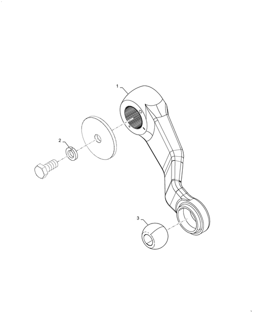 Workmaster 75 (10-16)-35.100.BH[06] - HYDRAULIC LIFT - SHAFT AND LINKAGE (DET. 1)