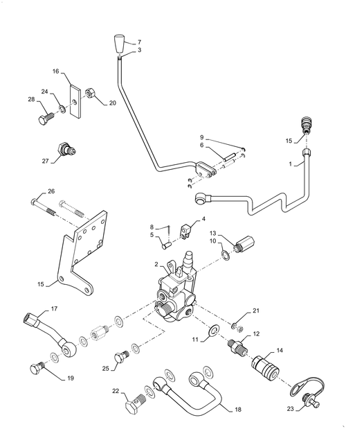 Workmaster 75 (10-16)-88.100.35[02] - REMOTE VALVE SINGLE SECTION,SINGLE ACTING/DOUBLE ACTING KIT