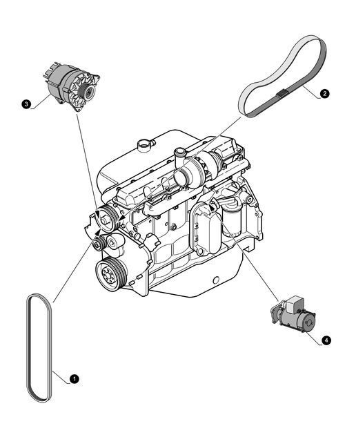 TM120-0.05.4[02] - MAINTENANCE PARTS - STARTER MOTOR, ALTERNATOR, BELTS