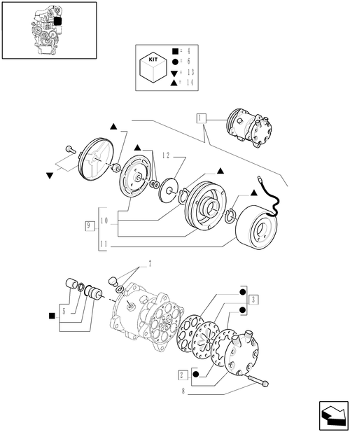 TM120-1.17.0/88A[01] - COMPRESSOR BREAKDOWN, AIR CONDITIONING - C5908