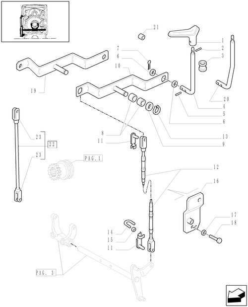 TM120-1.32.3[02] - (VAR.111-448) CREEPER TRANSMISSION WITH SEMI POWER SHIFT - CONTROL REDUCTION