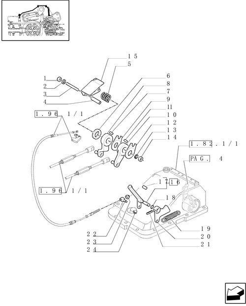 TM120-1.82.5[01] - MECHANICAL GEAR BOX 20X16 (40 KM/H) /MECHANICALLY CONTROLLED HYDRAULIC LIFT (OPEN CENTRE)