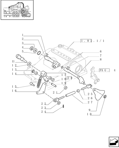 TM120-1.82.5[02] - MECHANICAL GEAR BOX 20X16 (40 KM/H) /MECHANICALLY CONTROLLED HYDRAULIC LIFT (OPEN CENTRE)