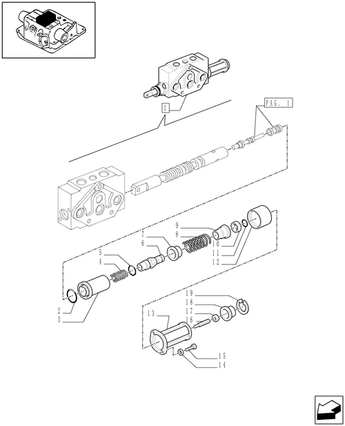 TM120-1.82.7/01E[02] - DOUBLE-ACTING EXTERNAL CONTROL VALVE W/FLOAT AND AUTOMATIC CUTOUT BREAKDOWN - D5500