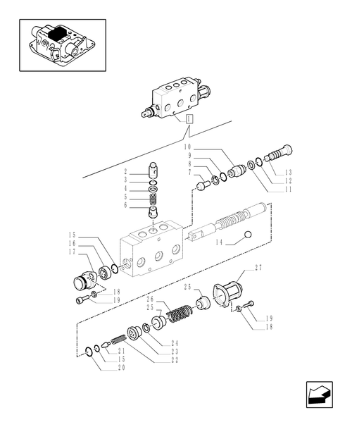 TM120-1.82.7/01C - SIMPLE/DOUBLE-ACTING EXTERNAL CONTROL VALVE BREAKDOWN - C5500