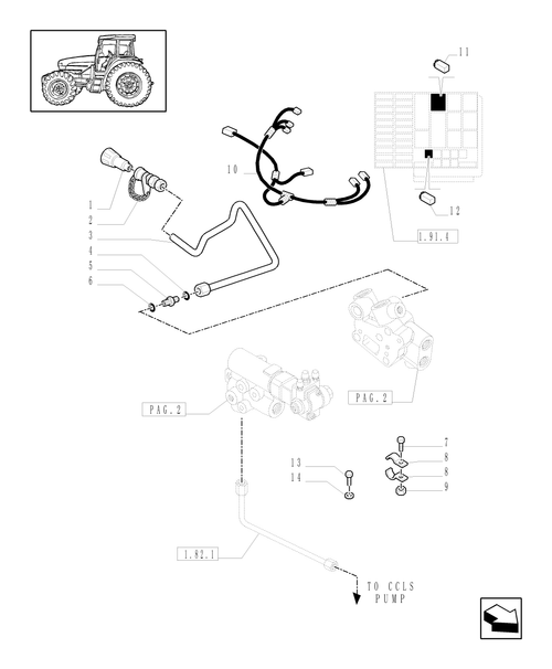 TM120-1.82.713/04[01] - (VAR.418) TRAILER BRAKE VALVE FOR LOAD SENSING CLOSED CENTRE (CCLS) - ITALY