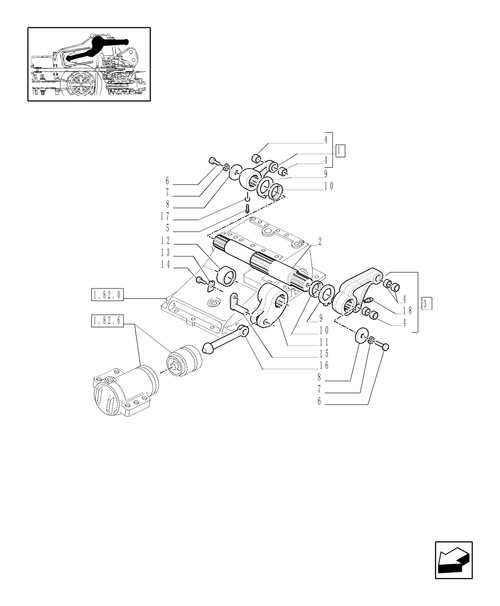 TM120-1.82.8 - LIFTER, ROCK SHAFT AND ASSOCIATES (HYDRAULIC LIFT)