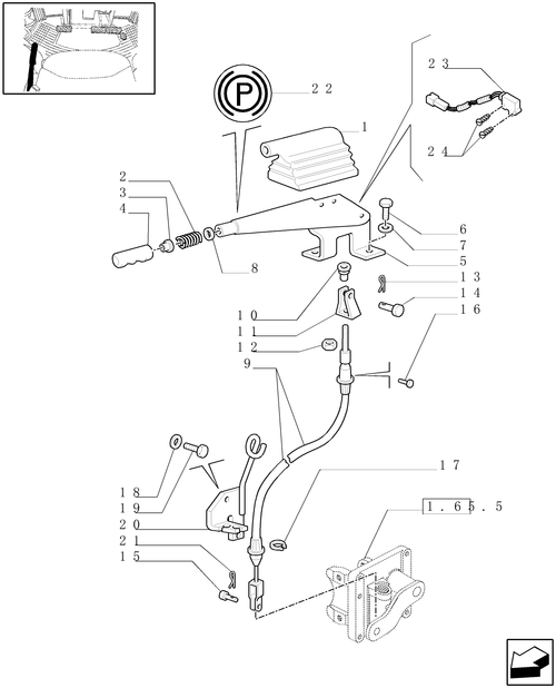TM120-1.95.1 - HANDBRAKE CONTROL