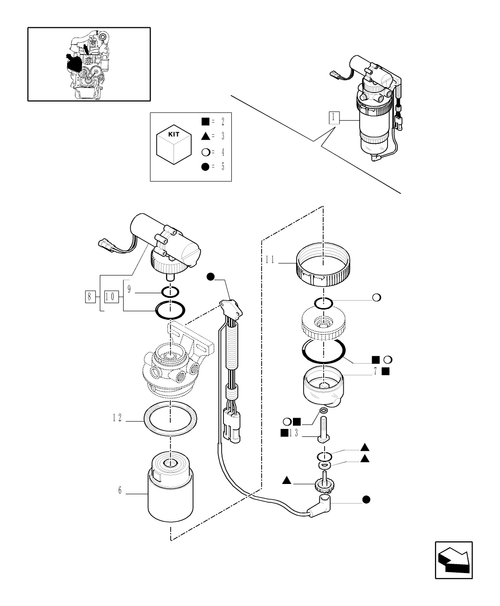 TM130-0.14.0/  D - SEPARATORY ASSY FUEL/WATER BREAKDOWN - BSN ACM218235