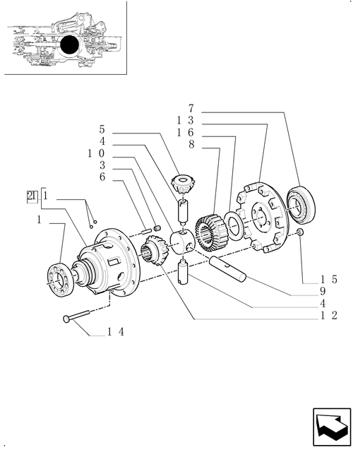 TM130-1.32.4/01 - DIFFERENTIAL GEARS