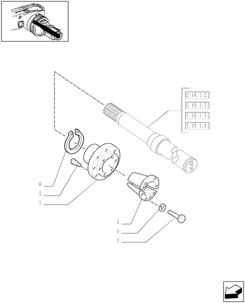 TM130-1.48.1/13 - (VAR.438) EXTERNAL HUB FOR TWIN WHEELS WITH STEEL RIMS