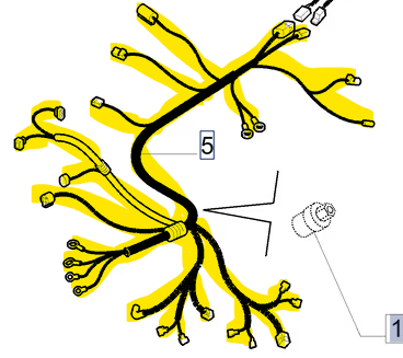 87301850 Front Main Wire Harness