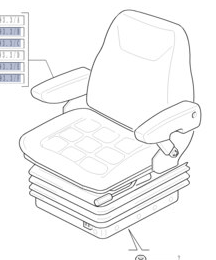82023936 SEAT, DRIVER