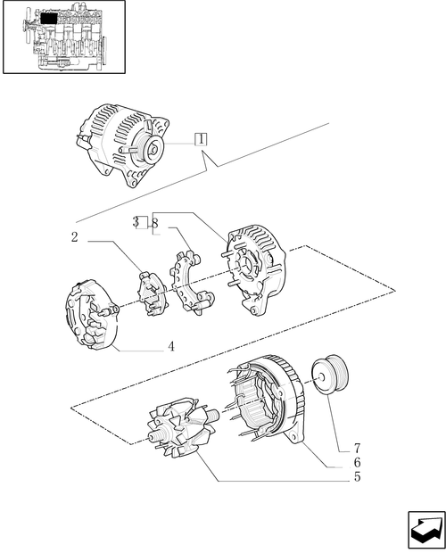 TM140-0.40.0/  A - ALTERNATOR BREAKDOWN
