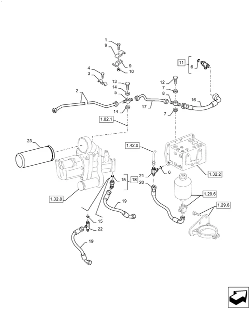 TM140-1.29.7[01] - GEARBOX LUBRICATION PIPING