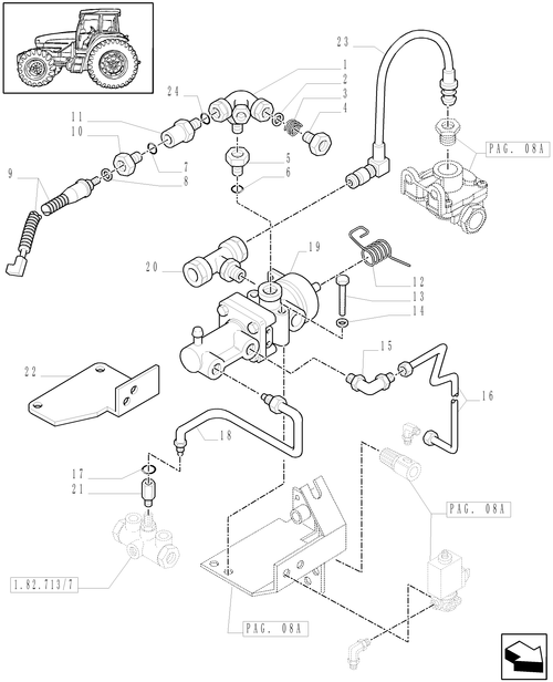 TM140-1.68.6/01[11A] - (VAR.385) TRAILER AIR BRAKE GERMANY - AIR BRAKE CONTROL VALVE - D5339
