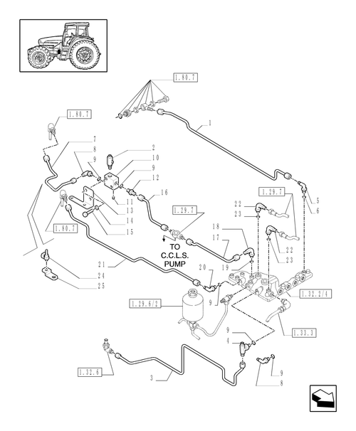 TM140-1.80.7/02 - (VAR.281) FULL POWER-SHIFT TRANS. 18X6 (40 KPH-4WD) AND 17X6 (30 KPH) - PTO, CLUTCH