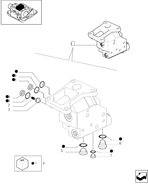 TM140-1.82.7/  A - CENTRAL HOUSING BREAKDOWN (REMOTE VALVE)