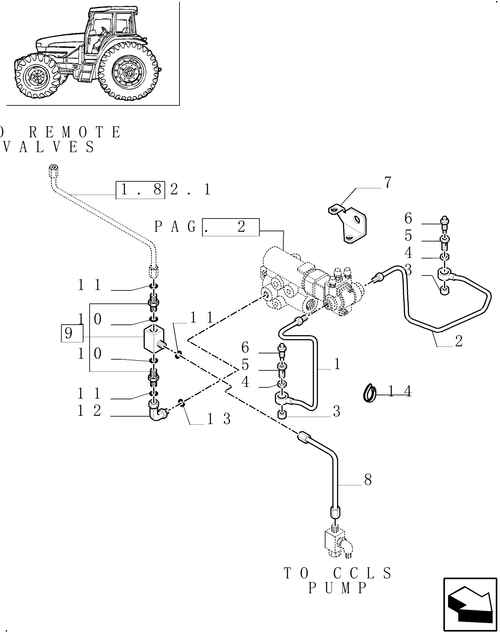 TM140-1.82.713/04[03] - (VAR.418) TRAILER BRAKE VALVE FOR LOAD SENSING CLOSED CENTRE (CCLS)-ITALY - C5906