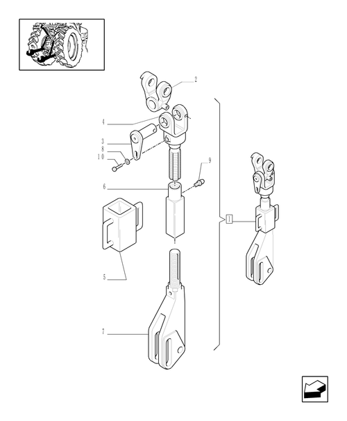 TM140-1.89.6/  D[01A] - LIFT LINK - BREAKDOWN - D5165