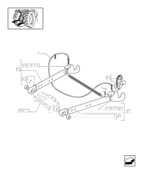 TM140-1.89.6/01[02] - MECHANICAL GEAR BOX 20X16 (40 KM/H) /MECHANICALLY CONTROLLED HYDRAULIC LIFT (OPEN CENTRE)