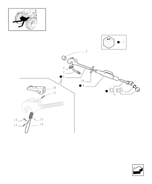 TM140-1.89.6/07[02] - (VAR.780-781) LIFT AND FRONT PTO (WITH 6 - 21 SPLINES) CCLS - SPRAG