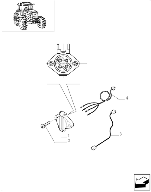 TM140-1.91.7/04 - (VAR.774) 40 AMP FRONT IMPLEMENT SOCKET
