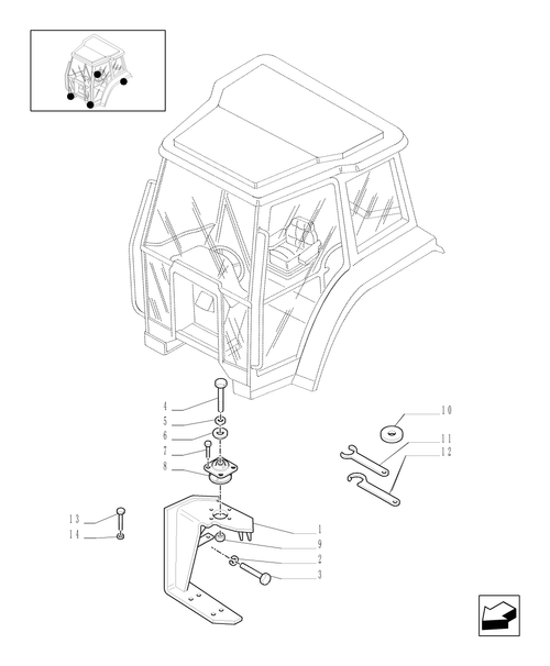 TM140-1.92.6/02[01] - (VAR.635) CAB SUPPORTS