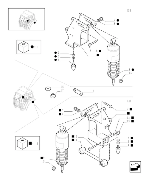 TM140-1.92.6/02[02] - (VAR.635) CAB SUPPORTS