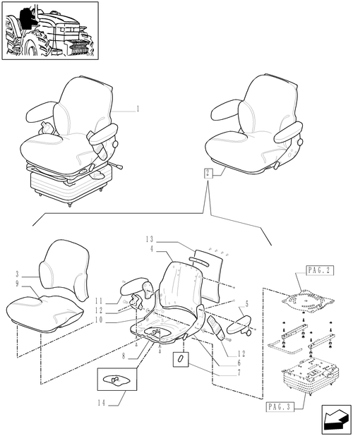TM140-1.93.3/  D[01] - AIR SEAT WITH SEAT BELT - BREAKDOWN