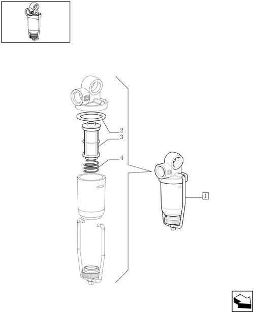 TM175-1.14.6/  A - FUEL FILTER - BREAKDOWN - D6809