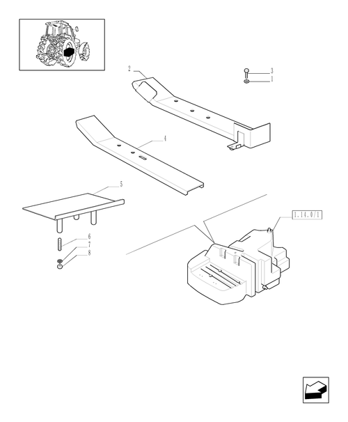 TM175-1.14.7/01[02] - FUEL TANK SUPPORT