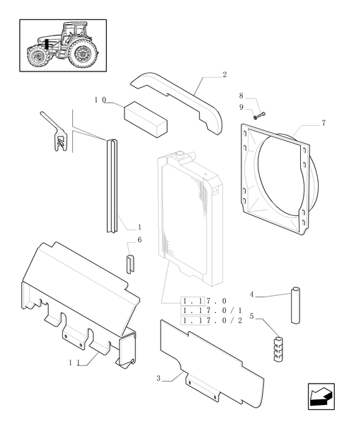 TM175-1.17.5 - RADIATOR & RELATED PARTS