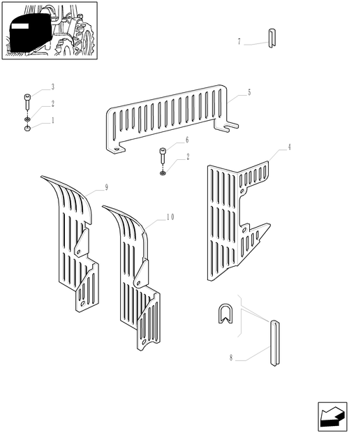 TM175-1.19.9/01 - ENGINE GUARD