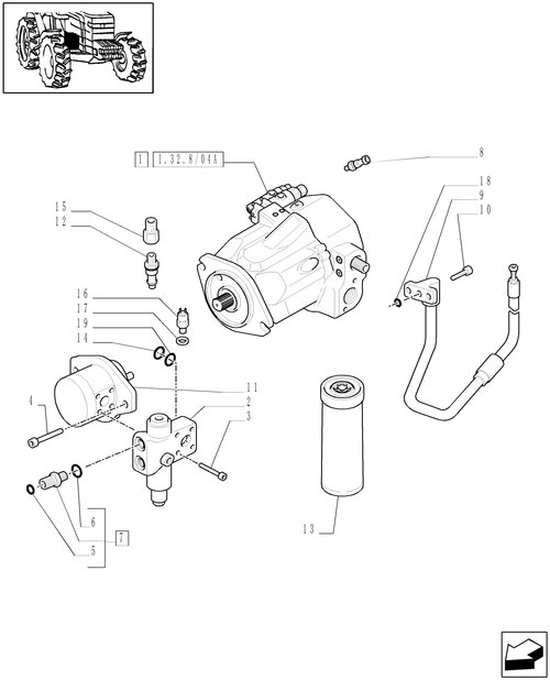 TM175-1.32.8/04[06] - (VAR.481) 150 L/MIN PUMP CCLS W/EDC - PUMPS FOR HYDRAULIC SYSTEM AND LIFT