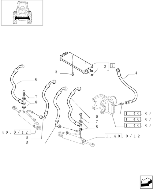 TM175-1.42.0[03] - POWER STEERING HYDRAULIC CONTROL - (4WD)