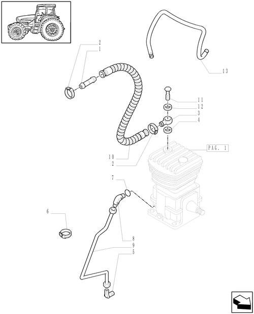 TM175-1.68.6/02[03] - (VAR.385/1) UNIVERSAL TRAILER AIR BRAKE - PIPES - C5419