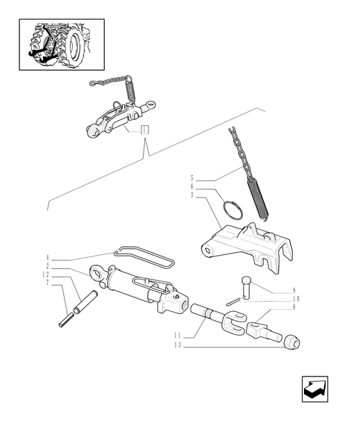 TM175-1.89.9/05A - (VAR.742/1) AUTOMATIC STABILISERS FOR CAB WITH SUSPENSIONS - D5595