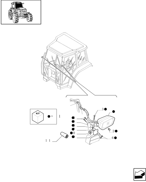 TM175-1.91.3[02] - APPLICATION OF WORK SPOT-LIGHTS ON EXTERIOR CAB HANDLE