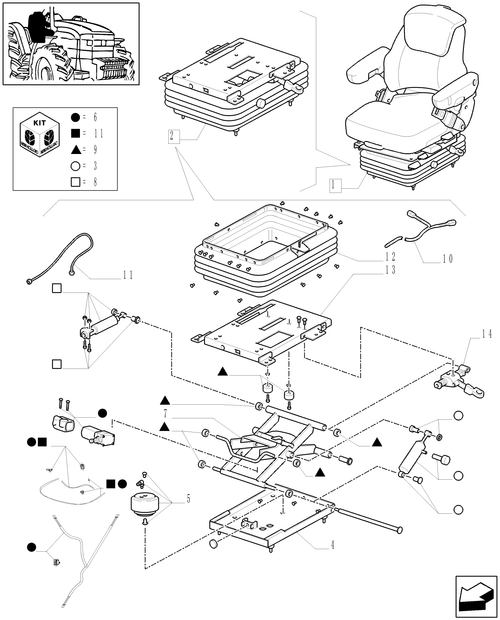 TM175-1.93.3/  E[03] - (STD+VAR.963) DELUXE AIR SEAT WITH REELING SEAT BELT - BREAKDOWN