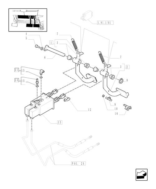 TM175-1.95.0/01[01A] - BRAKE PEDALS - D4879
