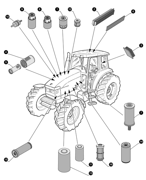 TM190-0.05.4[01] - MAINTENANCE PARTS - FILTERS