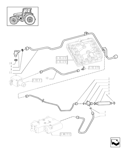 TM190-1.29.6/01[03] - HYDRAULIC GEARBOX CONTROL(4WD)