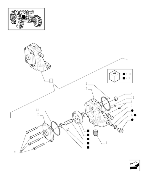 TM190-1.32.8/02B - HYDRAULIC PUMP - BREAKDOWN